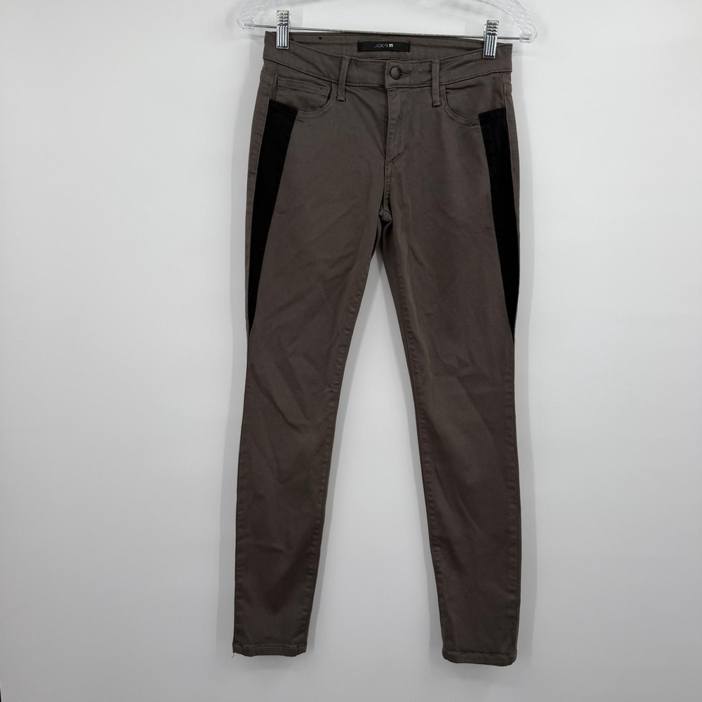 Joes Jeans Womens 27 Brown Skinny Slim Mid Rise Medium Wash Pockets Stretch